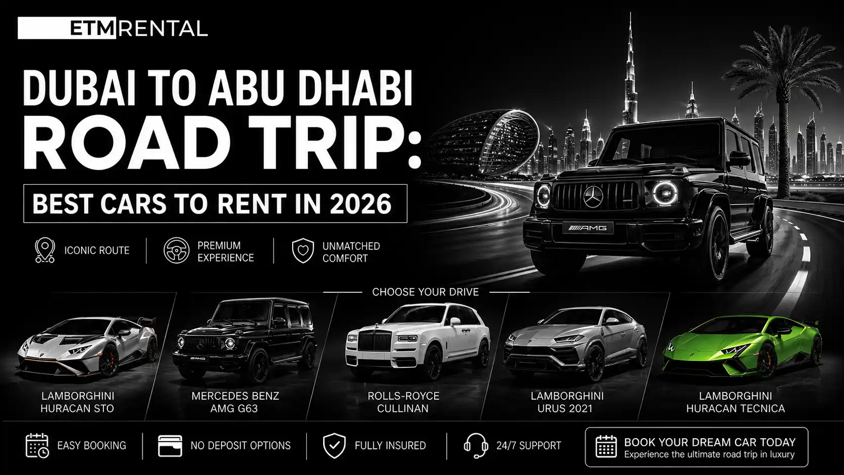 Dubai to Abu Dhabi Road Trip Best Cars to Rent in 2026