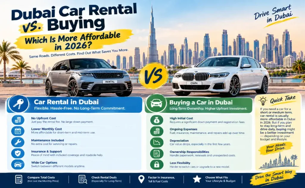 Dubai Car Rental vs. Buying: Which Is More Affordable in 2026