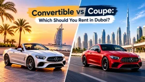 Convertible vs coupe rental Dubai